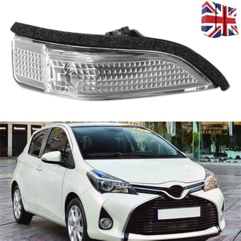 Right Wing Mirror Indicator Light Turn Signal Lens For Toyota Yaris