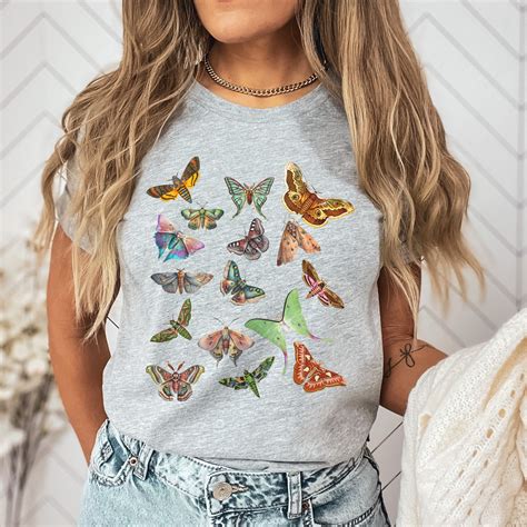 Vintage Butterfly Moth Cottagecore Aesthetic T Shirt Nature Lover T