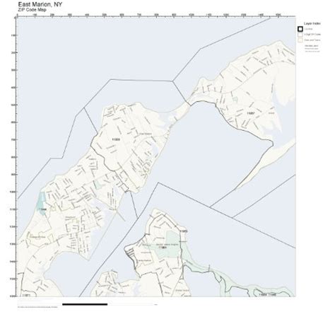 Buy Zip Code Wall Of East Marion Ny Zip Code Laminated Online At Desertcartjapan