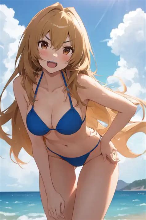 AI Art Aisaka Taiga S Sensual Bikini Moment By ShadowUnicornVoyagerSr