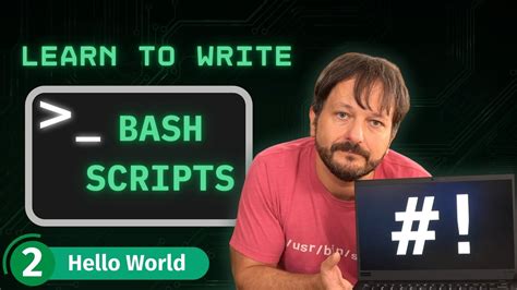 Bash Scripting For Beginners Complete Guide To Getting Started Hello World Part 2 Youtube