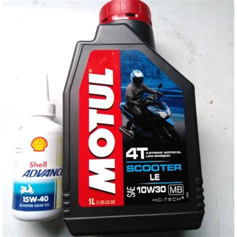 Jual Paket Oli Matic Motul Ml Oli Gear Shel Mlfor All Matic