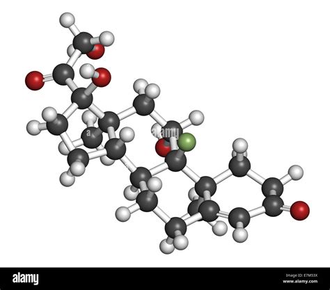 Fludrocortisone Aldosterone Hormone Substitution Drug Molecule Atoms