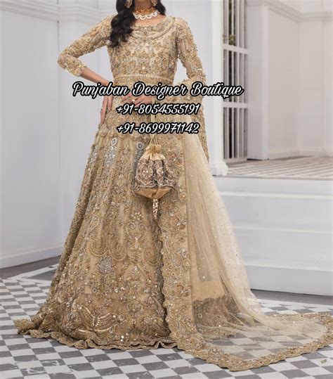 Bridal Dress For Wedding Reception Punjaban Designer Boutique