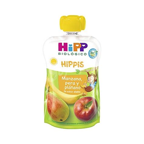 Hipp Biol Gico Hipp Bolsita De Frutas Ecol Gicas Manzana Pera Y