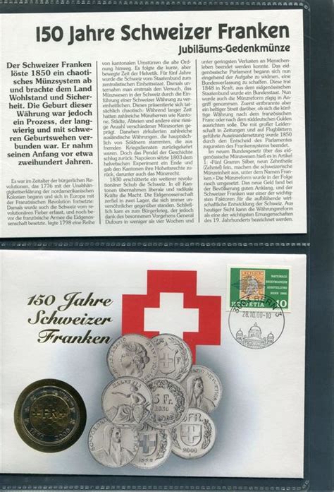 Numisbrief J Schweizer Franken Kaufen Auf Ricardo