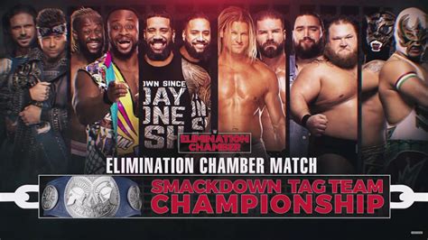 WWE Élimination Chambers 2020 Match Card Smackdown Tag Team Élimination