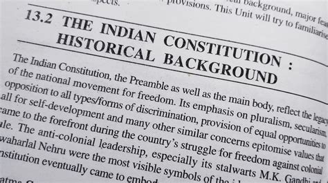 Historical Background Of The Indian Constitution The History