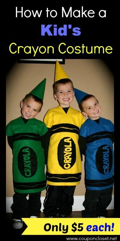 How To Make A Crayon Costume Cost Only 5