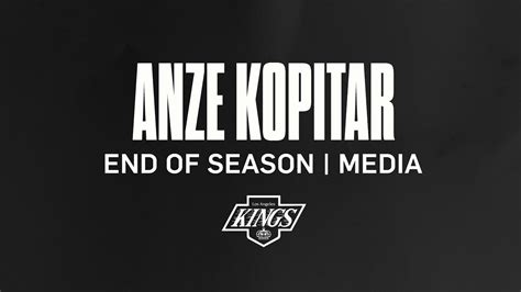 Captain Anze Kopitar La Kings End Of Season Exit Interviews