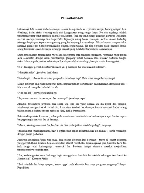 5 Cerpen Persahabatan 2 Pdf