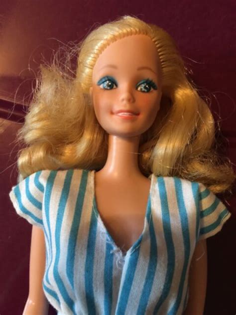 1966 Twist N Turn Barbie Doll Vintage Blond Hair Blue Eyes Great