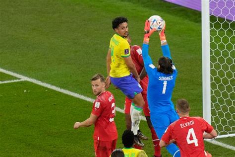 Switzerlands Goalkeeper Yann Sommer Saves Ball Editorial Stock Photo ...