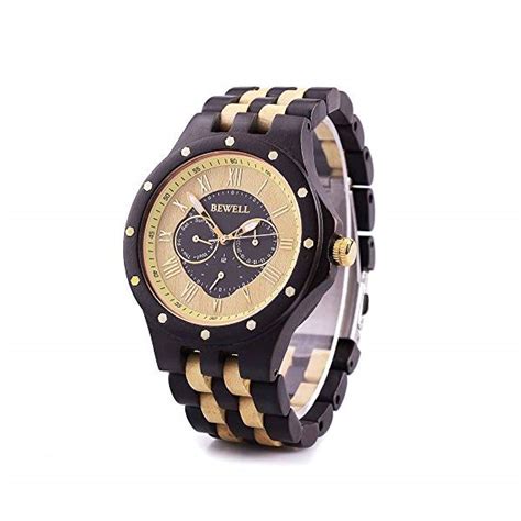 楽天市場ビーウェル BEWELL ウッドウォッチ 木製腕時計 W116C Men Wood Watch Quartz