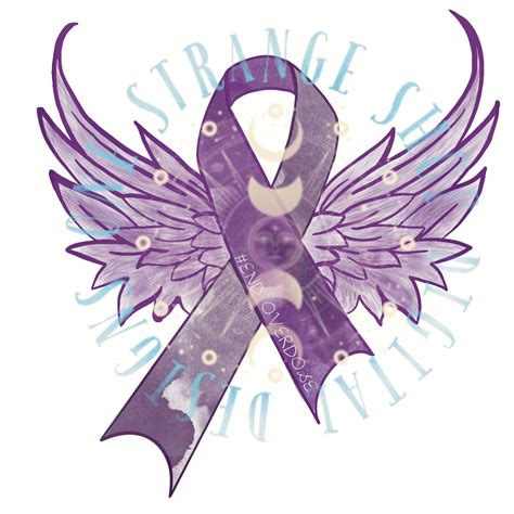 Overdose Awareness Ribbon Digital Download Clipart Shirt Design Sticker ...