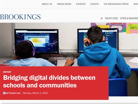 Bridging Digital Divides Between Schools And Communities