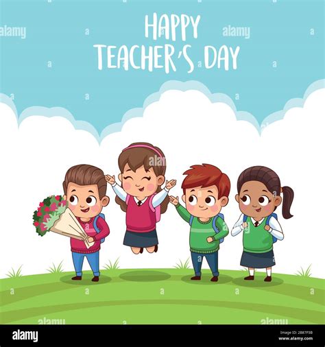 Happy Teachers Day Cartoon