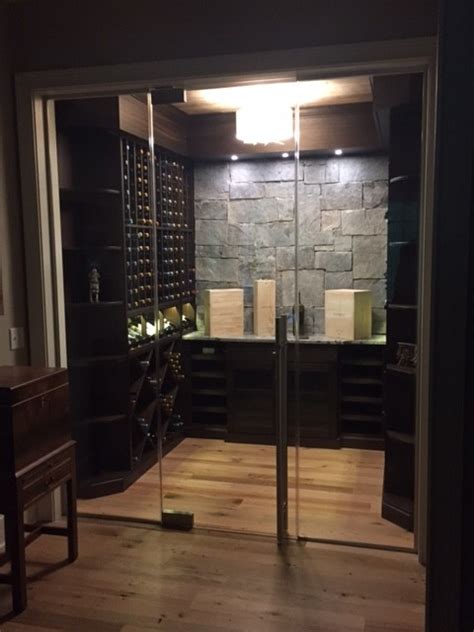 Frameless Glass Door Cellar Klassisch Modern Weinkeller Sonstige