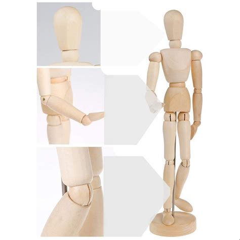 Art Posable Drawing Flexible Joints Mannequin Manikins Figures Doll For