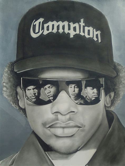 Eazy E Nwa Artwork Print Canvas Brandyloves2draw