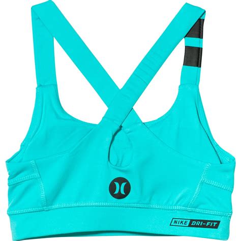 Hurley Dri Fit Compression Sports Bra Womens Clothing