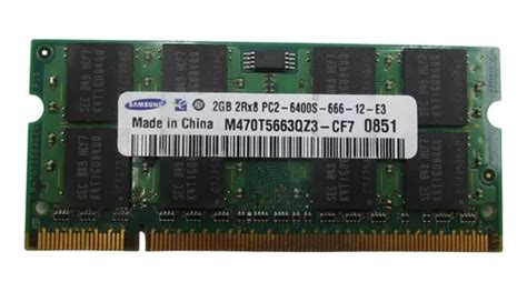 Memoria Ram Samsung 2gb 2rx8 Pc2 6400s 666 12 E3 Ddr2