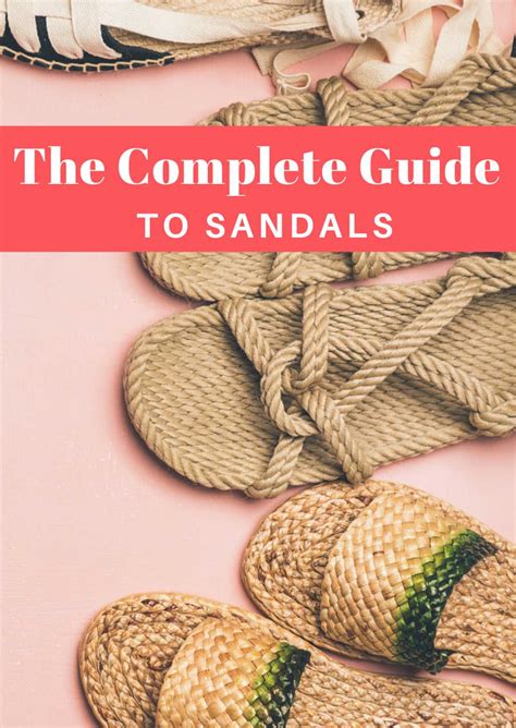 18 Different Types Of Sandals Sandal Styles For Men And Women