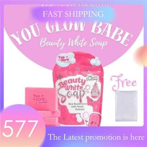 You Glow Babe Beauty White Soap Pcs Per Pouch Whitening Lightening Anti Aging Shopee