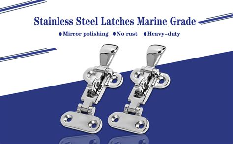 Marine Grade Boat Door Hatch Anti Rattle Latches Hold Down Clamp Latches Solid Construction