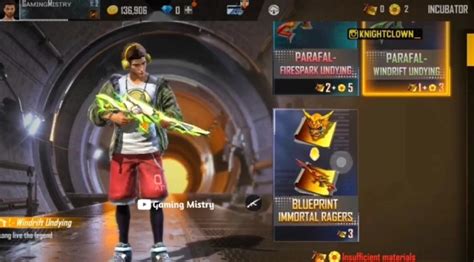 Free Fire Parafal Immortal Rangers Skin Check How To Get It From The