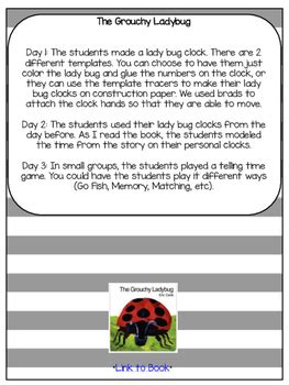 Math Read Activity The Grouchy Ladybug By Teach Play With Mrs J Tpt