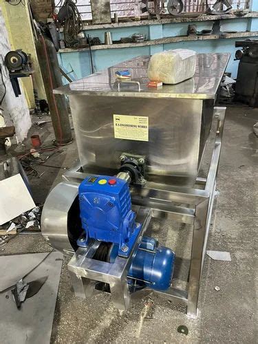 Mild Steel Ribbon Blender Powder Mixer Automation Grade Automatic