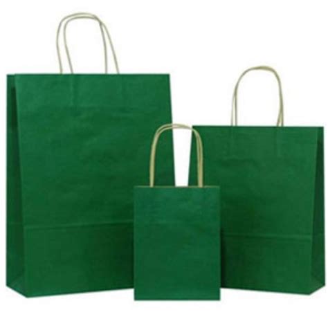 Green Kraft Paper Bag Packaging Type Packet Capacity 140 Gm 3 Kg At