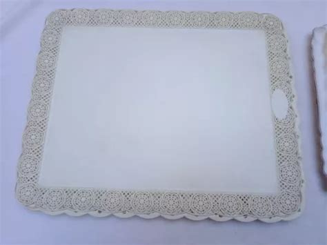 Lote Bandeja Plastica Rectangular Posa Torta Filigrana Kg En