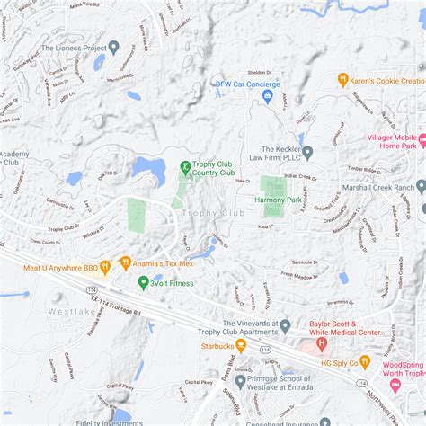 Weekly Pool Service Route Map For Trophy Club