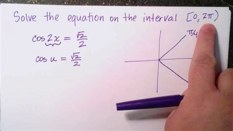 Precalculus Solving Trigonometric Equations Video 1 Youtube