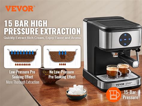 Vevor Espresso Machine Bar Coffee And Espresso Maker With Milk