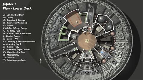 Jupiter 2 Schematics Space Lost Jupiter Blueprints Original