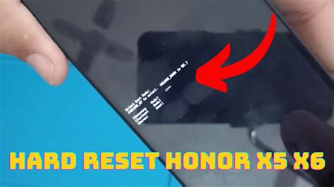 Hard Reset HONOR X5 HONOR X6 Remove Pattern Password Pin Code Data