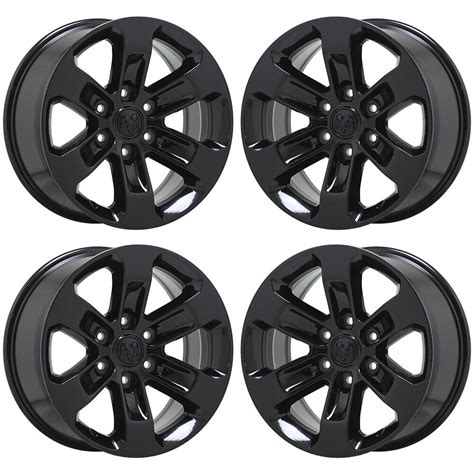 18 Dodge Ram 1500 Truck Black Wheels Rims Factory Oem 2019 2020 2021 Set 4 2672 Ebay