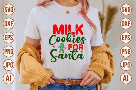 Milk Cookies For Santa Svg Graphic By Trendy Svg Gallery · Creative Fabrica