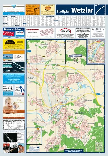 Wetzlar Tourist Map Wetzlar Germany Mappery