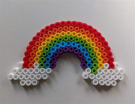 Rainbow Perler Bead Pattern R Crafts