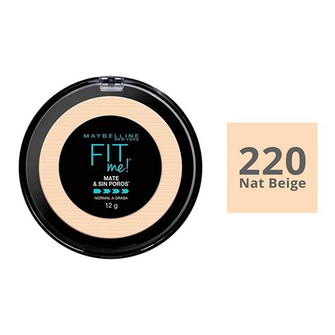 Polvo Compacto Maybelline Fit Me Natural Beige G Walmart