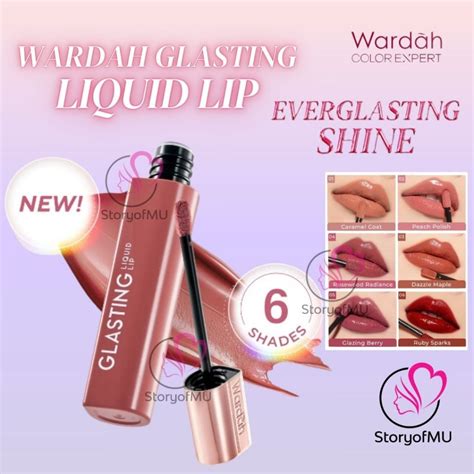 Jual Wardah Glasting Liquid Lip Gr Hi Pigmented Glass Color