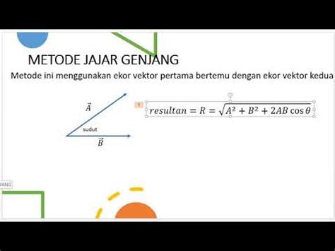 PENJUMLAHAN VEKTOR METODE JAJAR GENJANG CONTOH SOAL YouTube