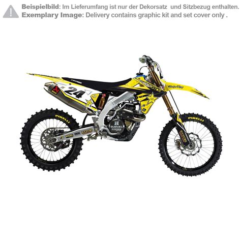 Blackbird Racing Graphic Kit With Seat Cover Rockstar Energy Suzuki Rmz