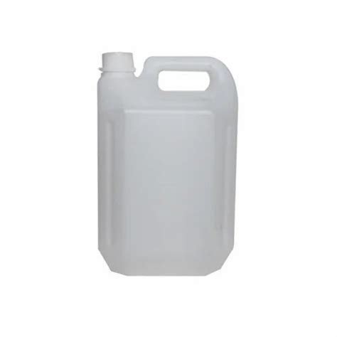 White 5 Liter HDPE Plastic Can For Hand Wash Chemical At Rs 29 Piece