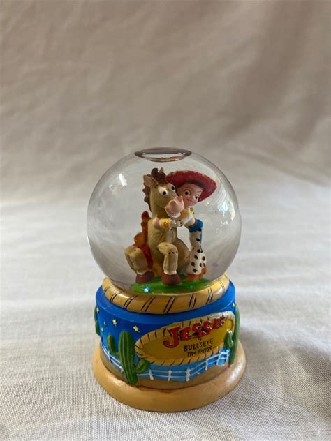 RARE Disney Toy Story 2 Mini Snowglobe Featuring Jessie And Bullseye