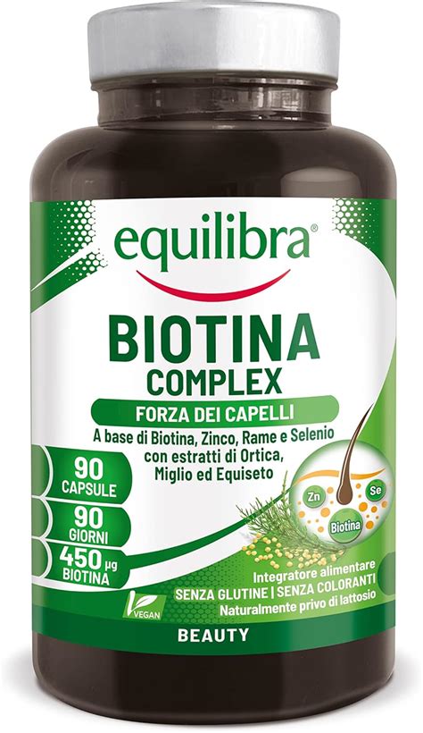 Equilibra Integratori Alimentari Biotina Complex Benessere Di Capelli